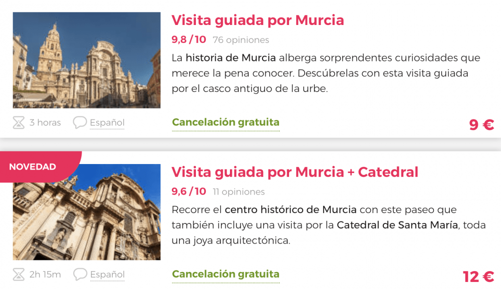 Actividades en Murcia gratis